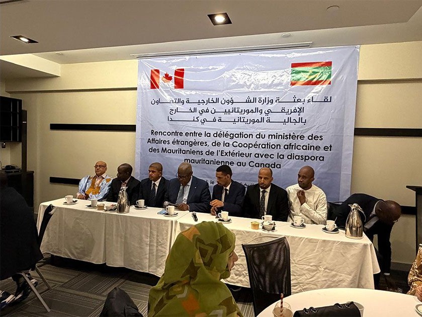 بعثة من وزارة الشؤون الخارجية تلتقي الجالية الموريتانية في كندا